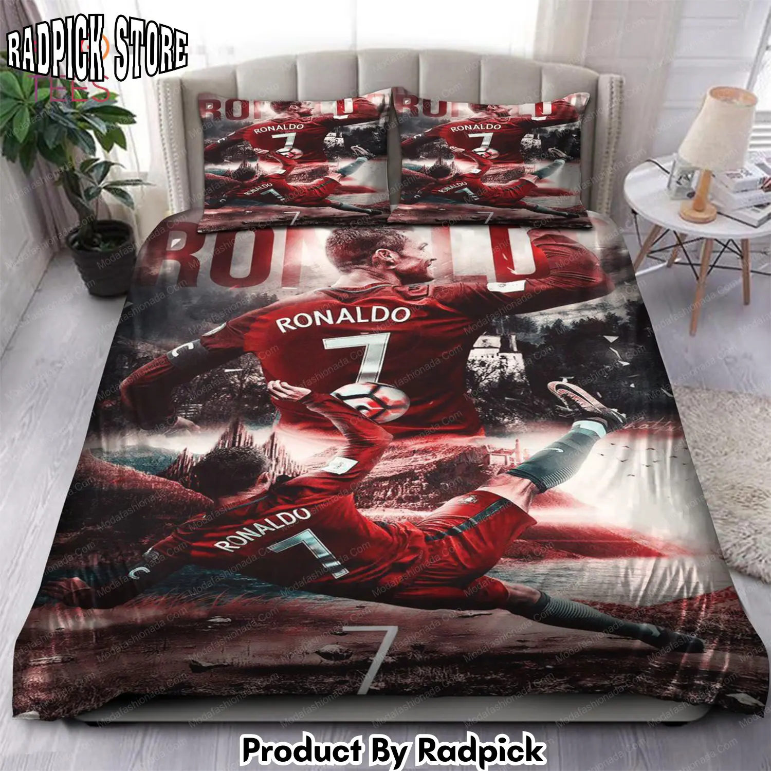 Radpick best cristiano ronaldo captain legend leader portugal bedding sets rp3278359